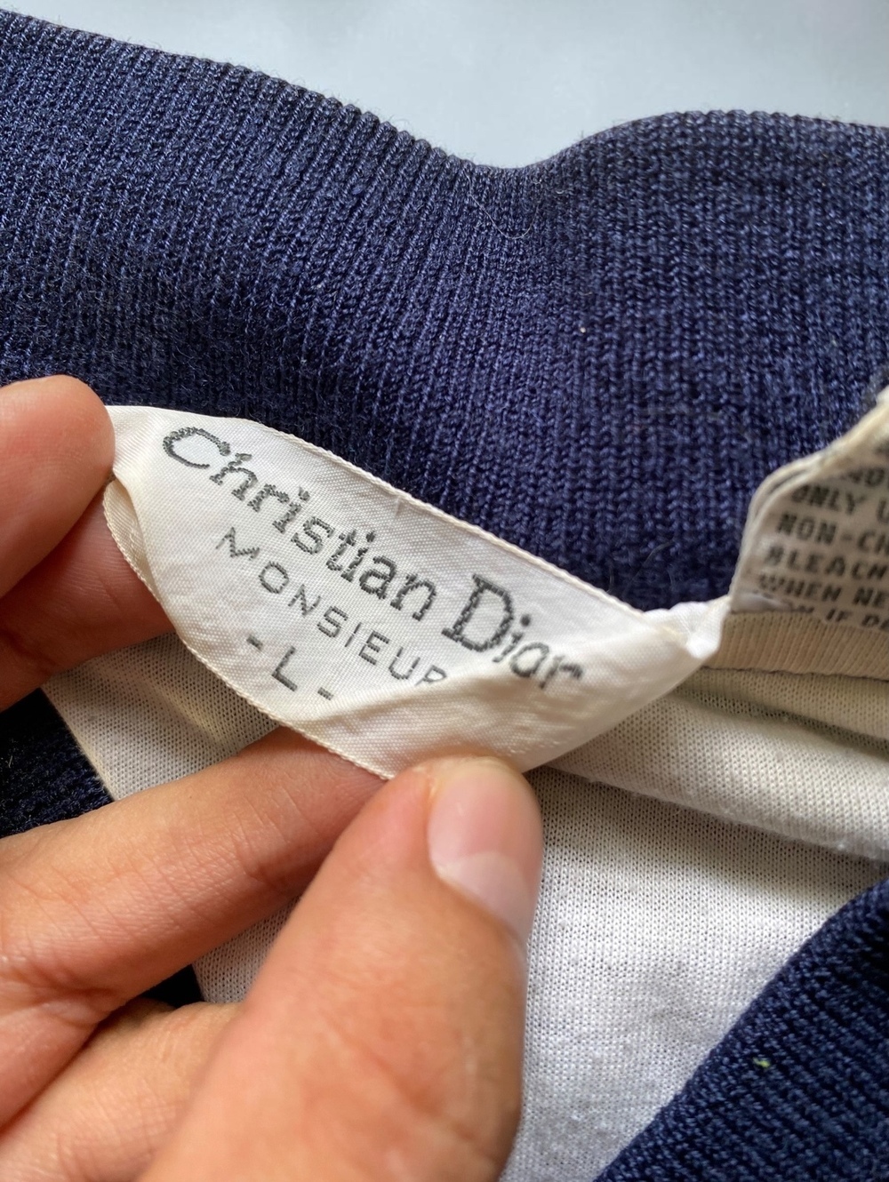 Vintage 80s 90s Christian Dior Monsieur Windbreaker Jacket Mens Large Colorblock - Picture 2 of 9